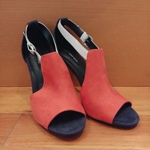 Zara red/white/black heels